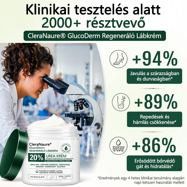 🥇CleraNaure®GlucoDerm Regeneráló Lábkrém