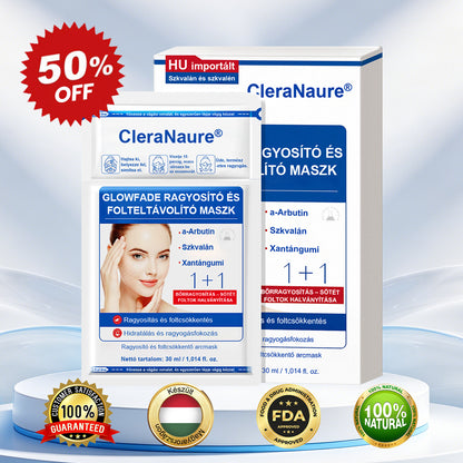 🛡️CleraNaure® GlowFade – Fényhozó és Folthalványító Arcmaszk