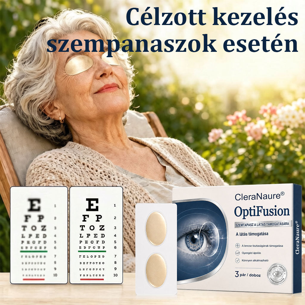 CleraNaure® OptiFusion Vision Support – Szemkörnyékápoló tapasz a látás támogatásáért 👁️✨