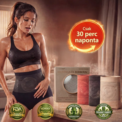 🛡️Hivatalos márkabolt | CleraNaure® 2026 Moringa és Berberin 4 az 1-ben mikrorészecskés alakformáló és zsírégető rövidnadrág