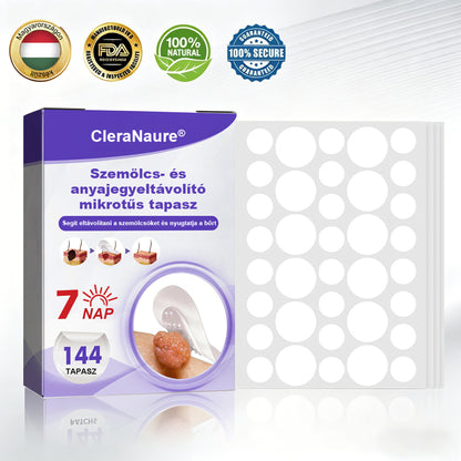 🛡️CleraNaure® mikrotűs szemölcs- és anyajegyeltávolító tapasz