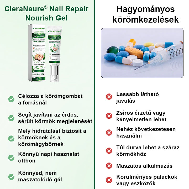CleraNaure® Körömjavító és Tápláló Gél