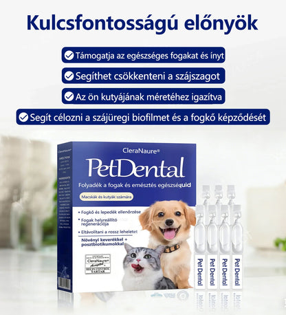 💎[Hivatalos áruház] CleraNaure® Pet Dental & Digestive Health Oral Liquid – Frissíti a leheletet, eltávolítja a fogkövet, elősegíti az íny regenerálódását és stabilizálja a fogakat (macskák és kutyák számára) – Ma 80% kedvezménnyel!