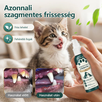 CleraNaure® TrustedPet háziállat szájápoló spray – Könnyű napi fogápolási támogatás