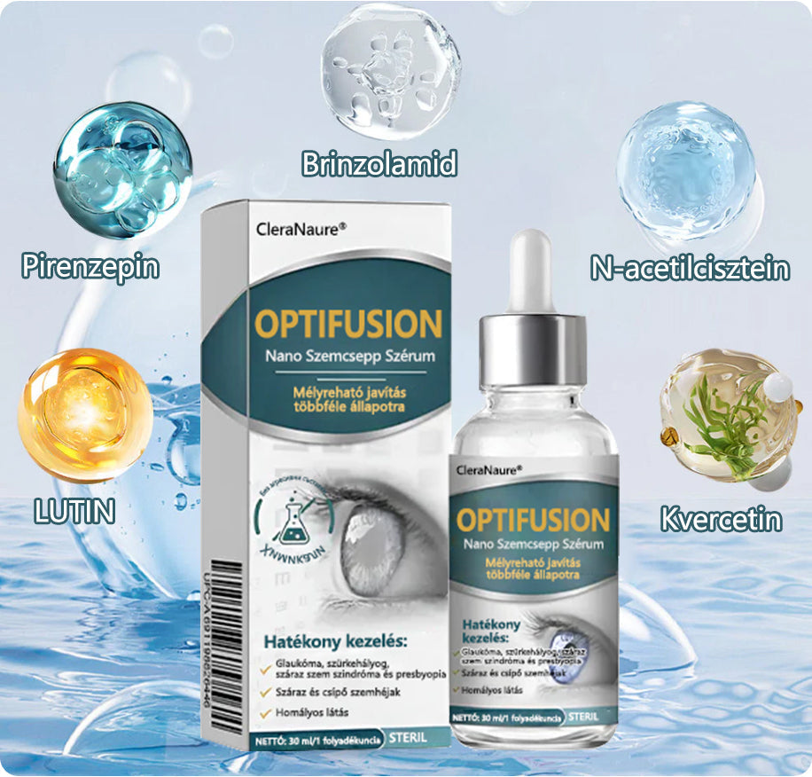 🥇CleraNaure® Optifusion Nano Szemcsepp Szérum-A nanotechnológia visszaállítja a tiszta látást, szemüveg nélkül, műtét nélkül