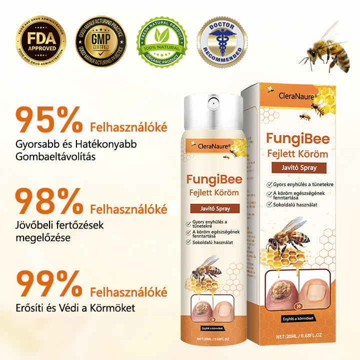 CleraNaure® FungiBee Fejlett Körömjavító Spray