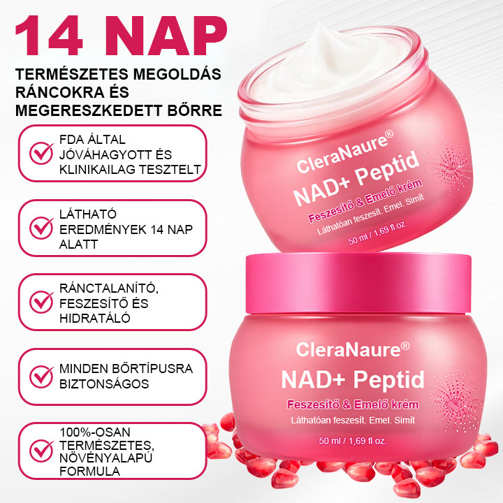 CleraNaure® NAD+ Peptidos Feszesítő és Emelő Krém
