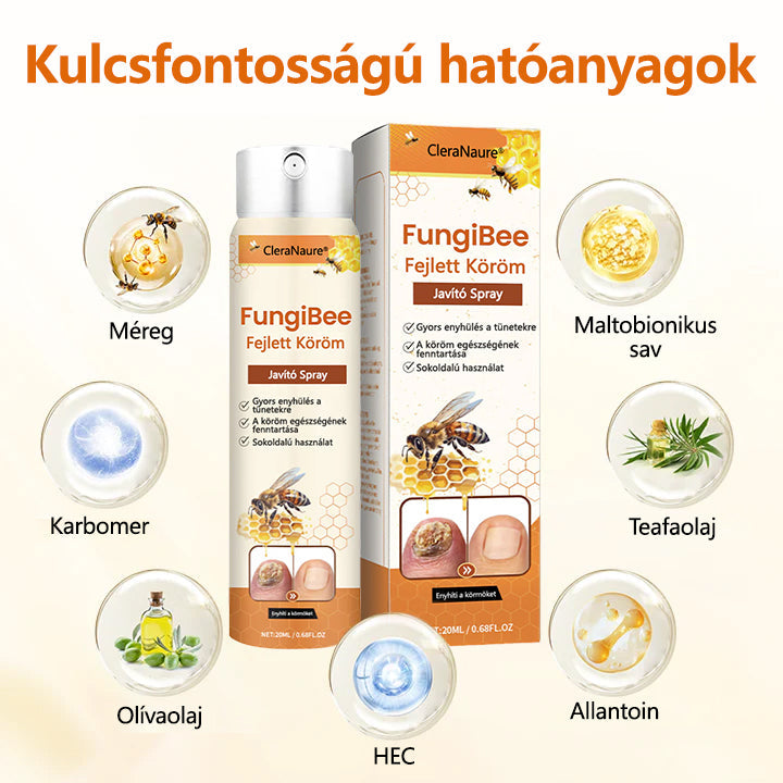 CleraNaure® FungiBee Fejlett Körömjavító Spray