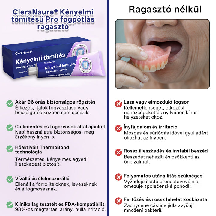 CleraNaure® Comfort Seal Pro Fogsor Ragasztó