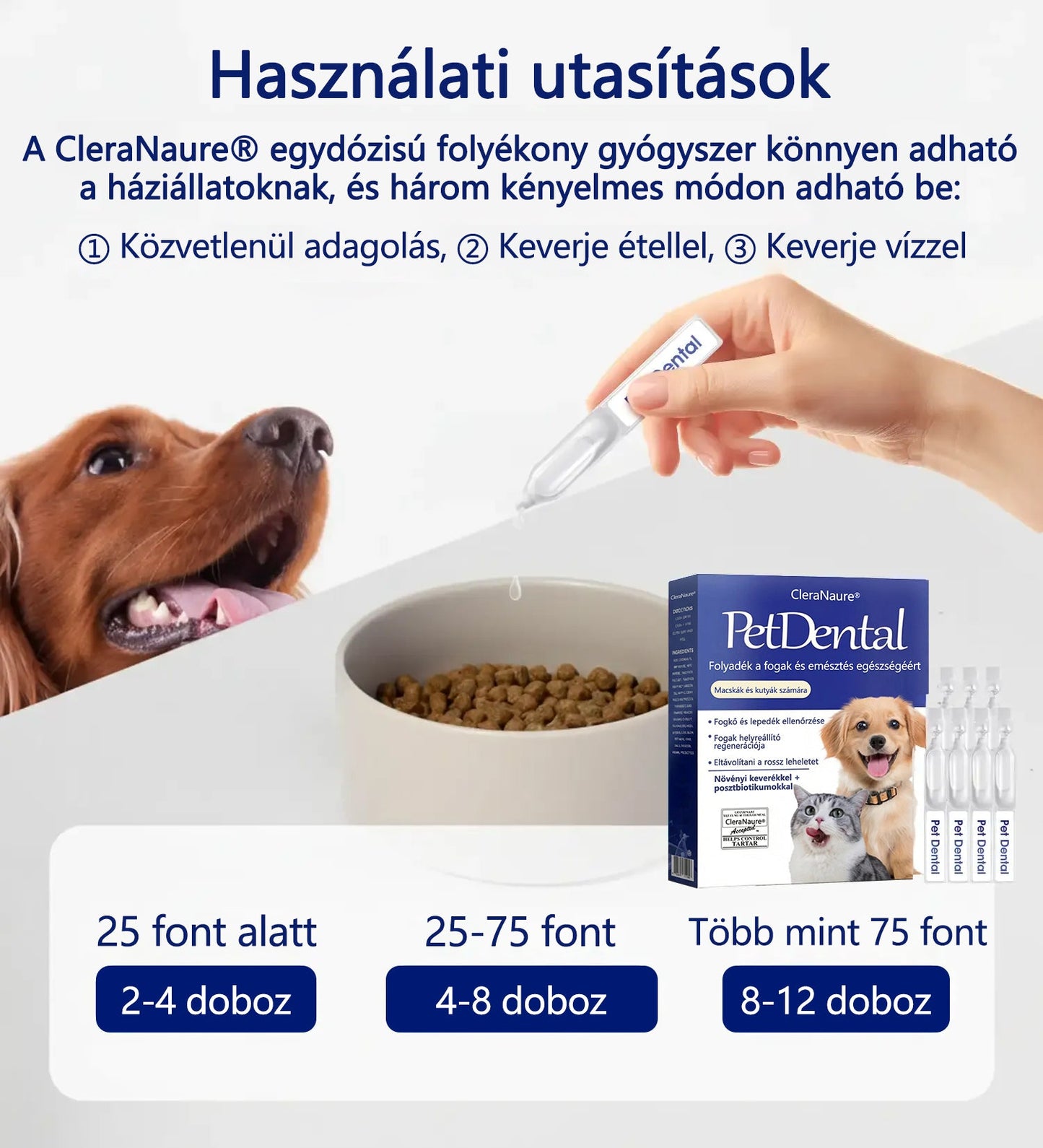 💎[Hivatalos áruház] CleraNaure® Pet Dental & Digestive Health Oral Liquid – Frissíti a leheletet, eltávolítja a fogkövet, elősegíti az íny regenerálódását és stabilizálja a fogakat (macskák és kutyák számára) – Ma 80% kedvezménnyel!