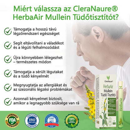 ✨CleraNaure® HerbaAir Mullein Tüdőtisztító