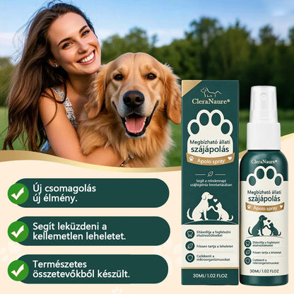 CleraNaure® TrustedPet háziállat szájápoló spray – Könnyű napi fogápolási támogatás