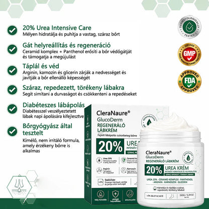 🥇CleraNaure®GlucoDerm Regeneráló Lábkrém