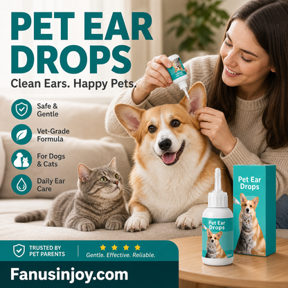 Limited-Time Special! 🐱🐶 Gentle Pet Ear Cleansing Drops—Say Goodbye to Outer Ear Canal Diseases