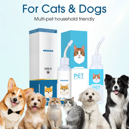 🐶🐱CleraNaure® –Fültisztító, amely enyhíti a kutyák és macskák viszketését