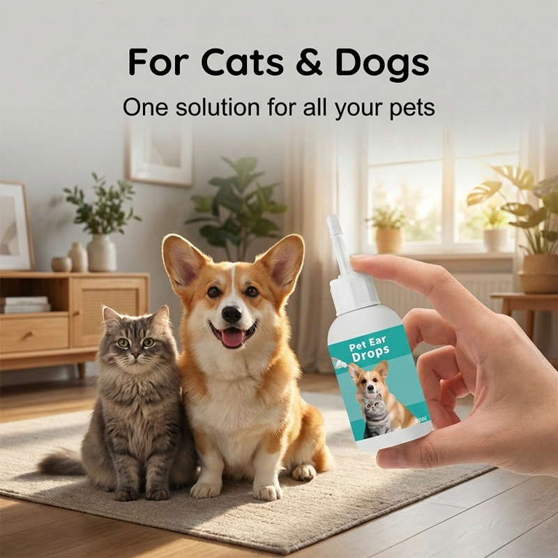 Limited-Time Special! 🐱🐶 Gentle Pet Ear Cleansing Drops—Say Goodbye to Outer Ear Canal Diseases