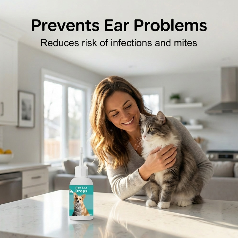 Limited-Time Special! 🐱🐶 Gentle Pet Ear Cleansing Drops—Say Goodbye to Outer Ear Canal Diseases